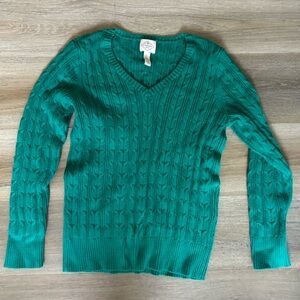 St. John's Bay Teal V-Neck Sweater